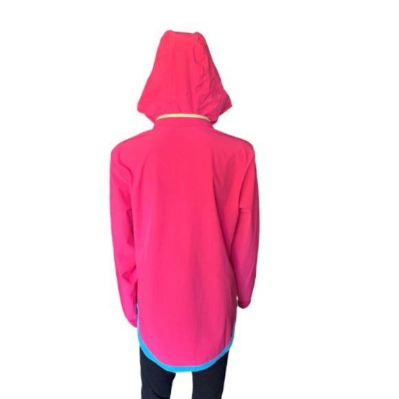 LANDSEND Women’s Woven Zip Cover Up Jacket, Water Resistant, Stowable Hood - Picture 8 of 10